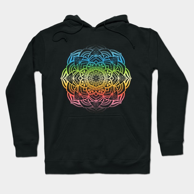 Queer Pride Mandala Hoodie by JustGottaDraw